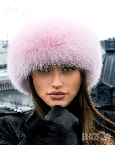 Дамска шапка от естествен косъм, снимка 2 - Шапки - 53839659