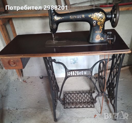 Продава старинна,работеща, крачна шевна машина СИНГЕР, модел 31К15 , снимка 3 - Шевни машини - 41447148