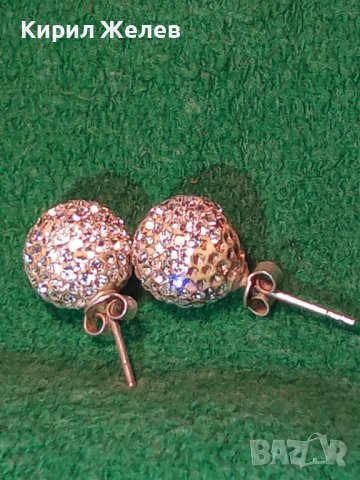 СРЕБЪРНИ СНЕЖИНКИ - ФЕШЪН АРТ ОБЕЦИ ТОПЧЕТА СРЕБРО 925 Част От КОМПЛЕКТ с БЯЛ ЕМАЙЛ и КРИСТАЛИ 36400, снимка 17 - Обеци - 39568509