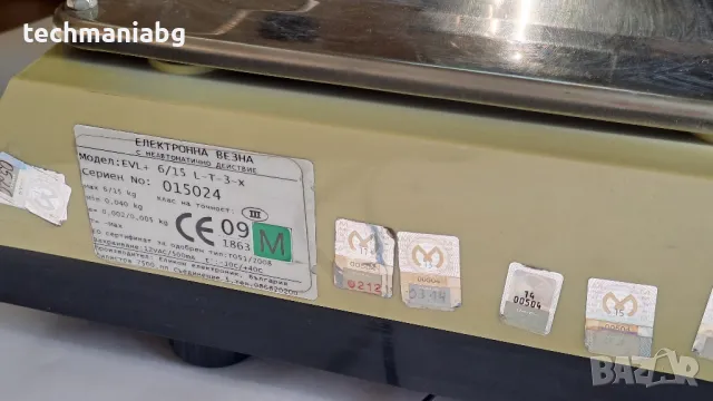 Търговска везна EVL+ 6/15kg – Отлично техническо състояние , снимка 4 - Друго търговско оборудване - 48376473