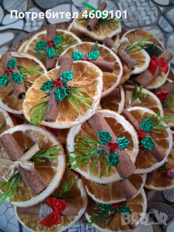 ароматни късметчета с портокал и канела, снимка 2 - Декорация за дома - 52230399