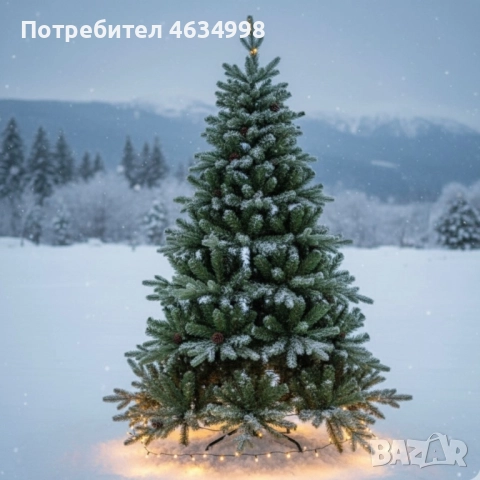 Красива коледна елха с естествено излъчване – празниците започват тук!, снимка 8 - Декорация за дома - 52374583