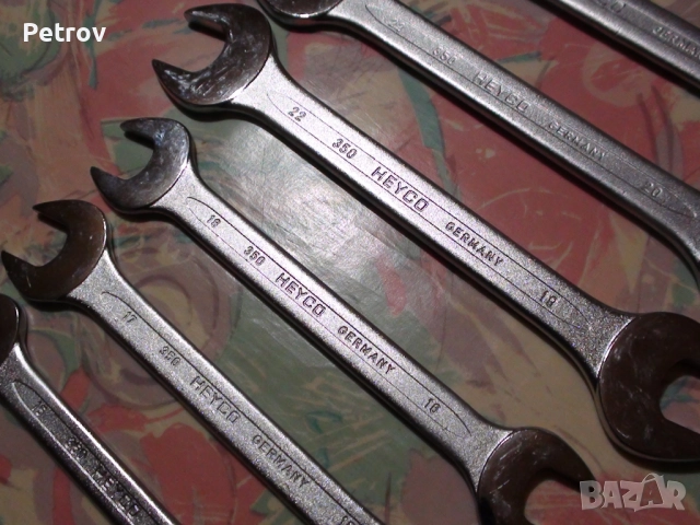 HEYCO No.350 - MADE IN GERMANY - ORIGINAL HEYCO - ЧИСТО НОВ PROFI Комплект 13 броя 6-32mmГаечен Ключ, снимка 6 - Ключове - 52241653