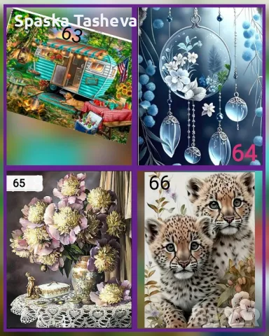 Диамантени комплекти за цялостно лепене , снимка 15 - Гоблени - 50425049