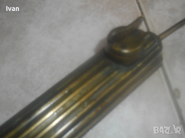 Бензинова Лампа Горелка Старо Качество НРБ-Завод "Хром"-Силистра-Отлично Състояние-Бронзова 43 см, снимка 15 - Други инструменти - 44682944