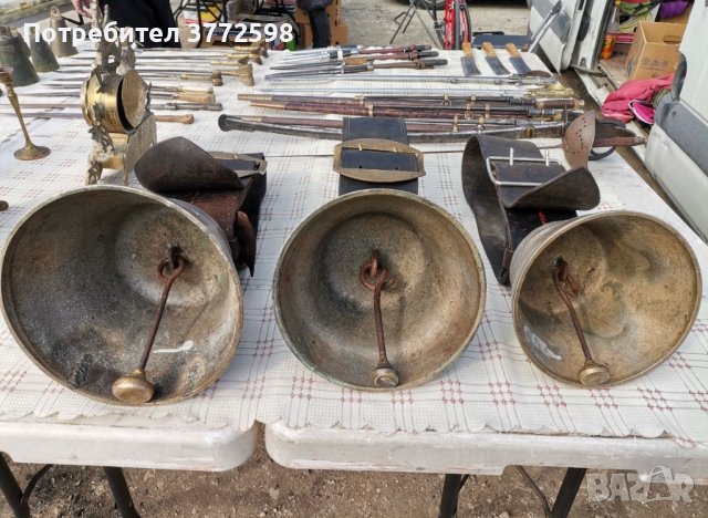 Големи швейцарски камбани от сребро и мед, снимка 3 - Антикварни и старинни предмети - 44430534