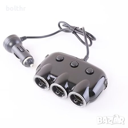 Разклонител За Запалка с 3 Гнезда YOURZ YZ-CS02, 2 x USB Изхода, 12-24V, 3100mA, снимка 3 - Аксесоари и консумативи - 40046737