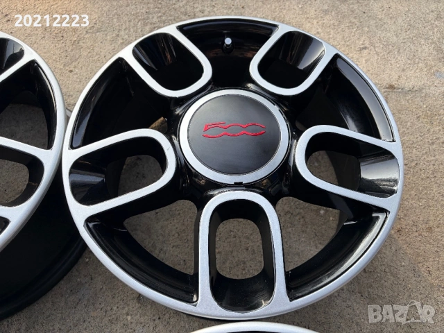 4 броя алуминиеви джанти за Fiat 500 15, снимка 9 - Гуми и джанти - 53131743