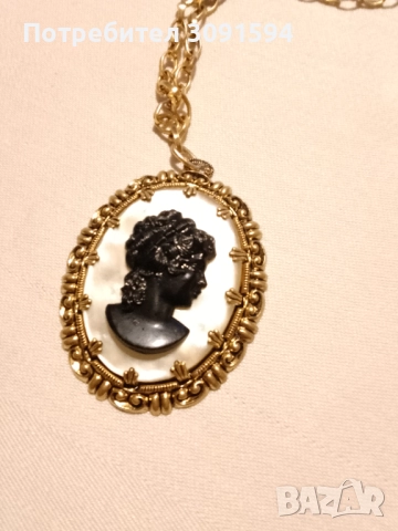 СТАРИННА ПОЗЛАТЕНА БРОНЗОВА КАМЕЯ ВИКТОРИАНСКИ , снимка 4 - Други ценни предмети - 51846270