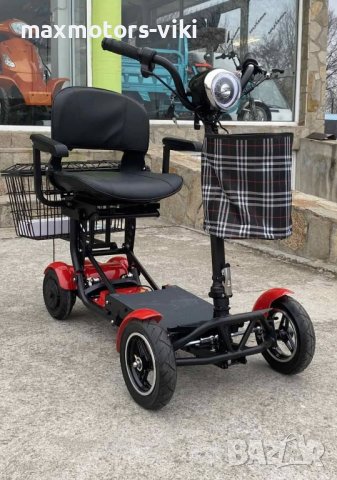 Електрическа четириколка 750W сгъваема директен внос MaxMotors модел 2023 година, снимка 2 - Инвалидни скутери - 41322409