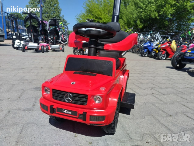 MERCEDES Кола за яздене с дръжка Mercedes-benz G350d червен, снимка 12 - Други - 53849733