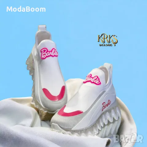 Barbie бели дамски маратонки , снимка 2 - Маратонки - 48466290
