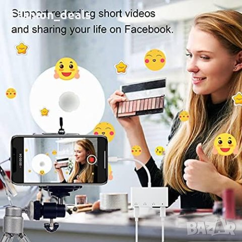 Нов Адаптер за жак за слушалки за iPhone, Pad сплитер и порт за зарядно устройство, снимка 7 - Аксесоари за Apple - 41891201