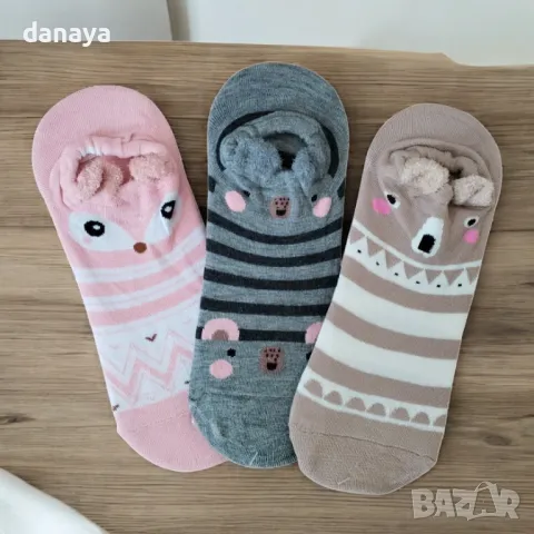 5621 Весели дамски чорапи с ушички Животни, снимка 3 - Дамски чорапи - 48847234