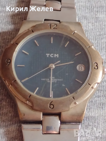 Оригинален мъжки часовник TSM QUARTZ WATER RESIST с красива верижка стилен дизайн - 15224, снимка 6 - Мъжки - 36242830