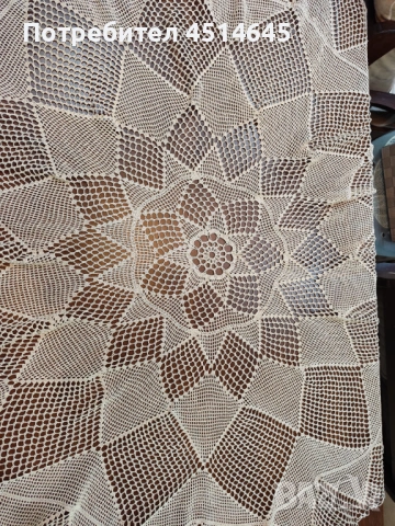 Ръчно плетена НОВА покривка d120