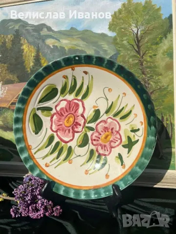 Италианска керамична чиния Клаудио Бернини в перфектно състояние., снимка 4 - Декорация за дома - 49975729