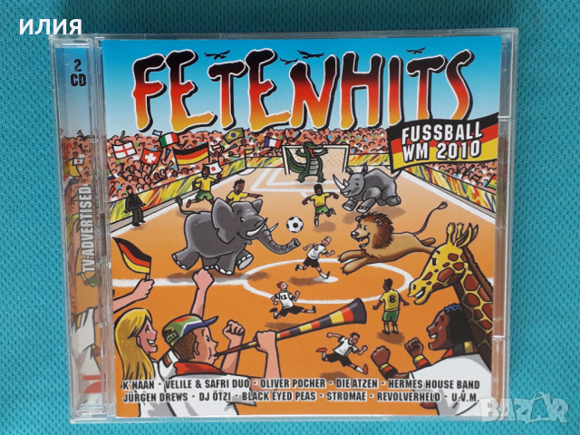 Various – 2010 - Fetenhits - Fussball WM 2010(2CD)(Pop Rap,Arena Rock,Euro House,Techno)