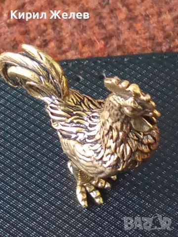Бронзова фигурка на 🐓 петел 46938, снимка 6 - Колекции - 53581932