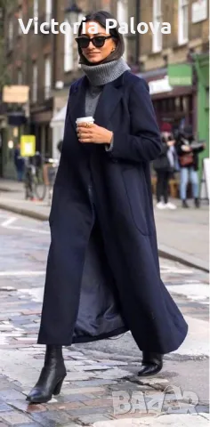 Дълго палто премиум лукс кашмир, снимка 18 - Палта, манта - 36737826