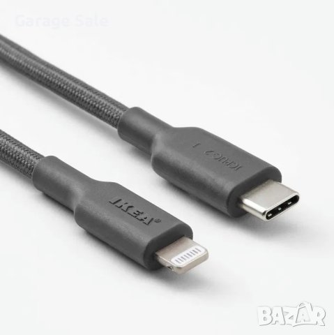 USB кабели на IKEA (Type-C, Lightning) 1,5 м., НОВИ, снимка 3 - USB кабели - 41763225