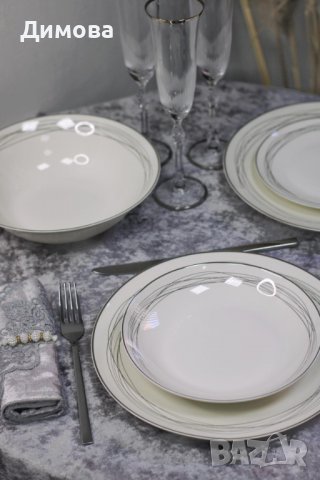 Сервиз за храна лукс 19 части , снимка 6 - Други - 34298436