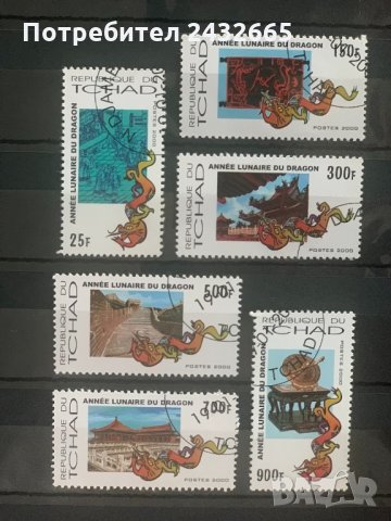 691. Чад 2000 = “ Китайската Нова Година. Година на Дракона” 