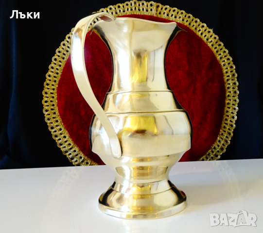 Старинна бронзова кана 900 мл., снимка 3 - Антикварни и старинни предмети - 36302616