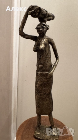 Масивна винтидж бронзова пластика, 570гр