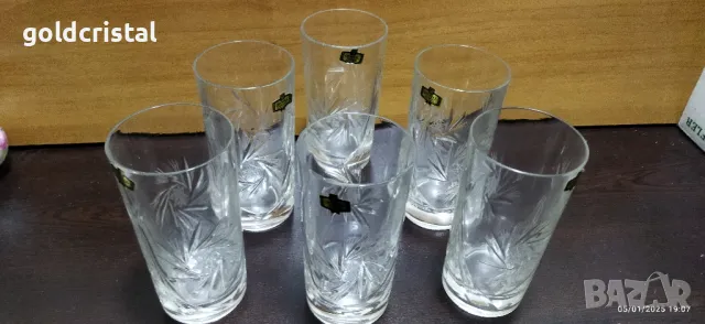 кристални чаши за вода , снимка 11 - Антикварни и старинни предмети - 48562806