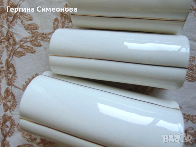 Три вази български костен порцелан, снимка 8 - Вази - 52616257