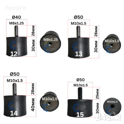 Антивибрационен тампон - антивибрационни тампони, снимка 4 - Части - 50398841