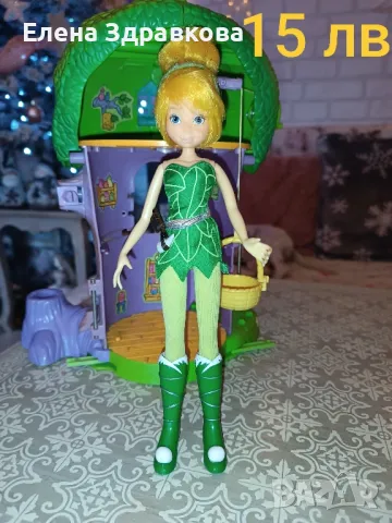 Камбанка и феите от Питър пан и къщичките им , снимка 8 - Кукли - 48658394