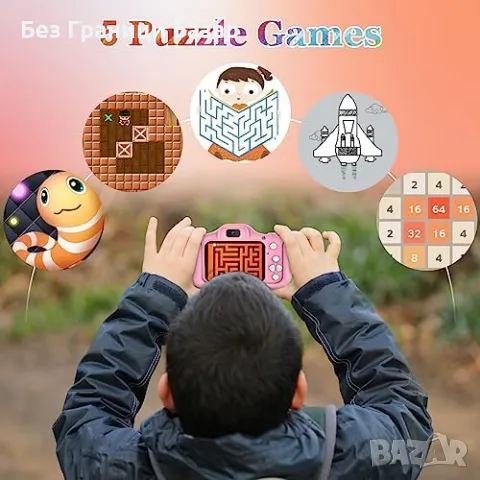 Нов Детски цифров фотоапарат за деца / 1080P HD Подарък 3-12год., снимка 8 - Други - 41724603