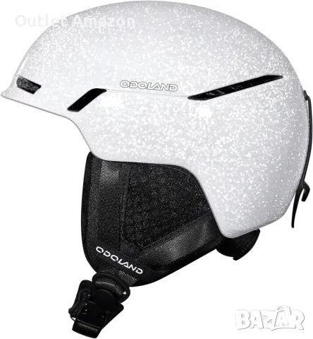 Блестяща ски каска Odoland, регулируема вентилационна система, защитна обвивка от EPS пяна за

