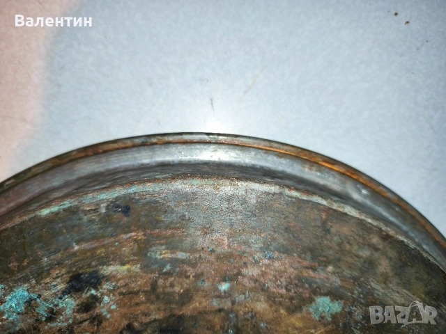 Бакърен поднос 22, снимка 7 - Антикварни и старинни предмети - 52540225