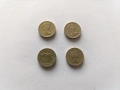 Лот 4 бр монети 1 паунд 1983, 1984, 1985, 1991, снимка 2
