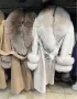 Дамски палта от кашмир и естествен косъм, снимка 18