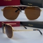 Cartier Мъжки слънчеви очила с кожа 3 цвята, снимка 5