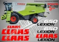 CLAAS Lexion 580 TT стикери надписи, снимка 6