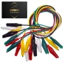 Нови 10 бр. тестови кабели със сонди първокласни електрически щипки тип крокодил в 5 цвята връзки, снимка 18