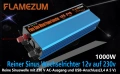 1000W инвертор чиста синусоида 12V-230V с адаптер за запалка и кабели, снимка 9