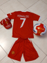 Екип Роналдо Детски + ТОпка Манчестър Юнайтед 2022г НОВО, снимка 1 - Футбол - 36237604