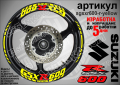 Suzuki GSX R600 кантове и надписи за джанти sgsxr600-r-silver R 600, снимка 9