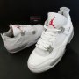 Nike Air Jordan 4 Retro White Oreo Нови Оригинални Обувки Размер 41 Номер Бели , снимка 2