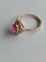 Руски златен пръстен с рубин 1, снимка 3