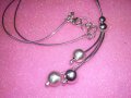 ИТАЛИАНСКО НЕЖНО СРЕБЪРНО КОЛИЕ СРЕБРО 925 с БЯЛА ПОЗЛАТА 43231, снимка 11