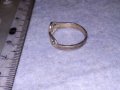 СТАРИНЕН СРЕБЪРЕН ПРЪСТЕН ФИЛИГРАННО СРЕБРО 950 ПРОБА РЪЧНА МАЙСТОРКА ФИНА ИЗРАБОТКА 17105, снимка 8