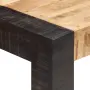 vidaXL Трапезна маса, 140x70x76 cм, грубо мангово дърво масив, снимка 4