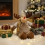 Плюшена коледна фигура Елен Рудолф – уют и празнично настроение у дома, снимка 1